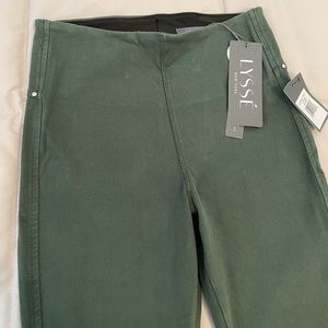 Lysse Dark Green Denim leggings